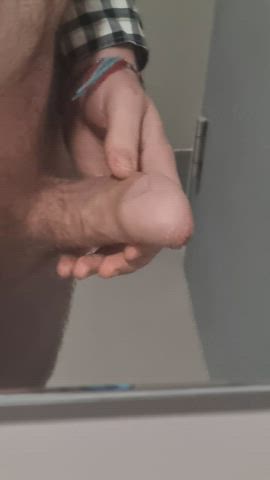 amateur cock coworker masturbating nsfw solo work gif