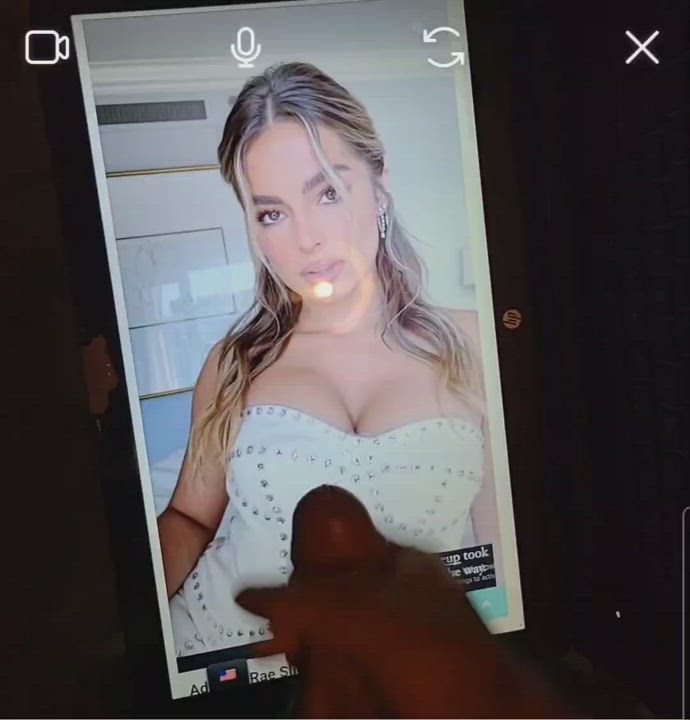 Blowing my massive cum load on the sexy Addison Rae