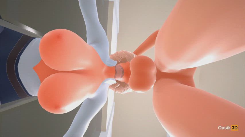 3D Blowjob Deepthroat SFM gif