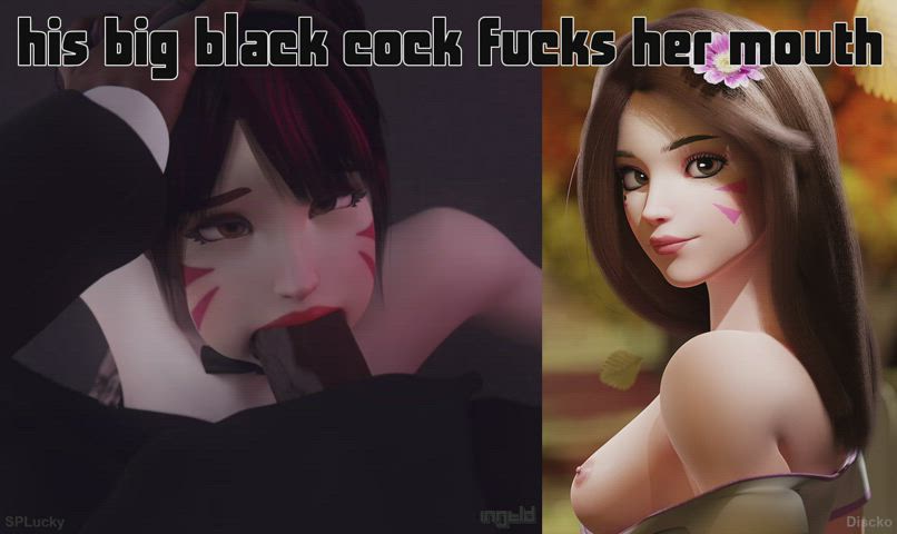 BBC Interracial Caption Overwatch Split Screen Porn 3D Animation gif