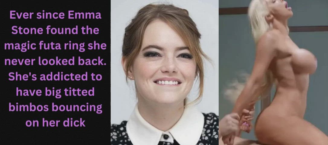 new Futa Emma Stone loves big tits