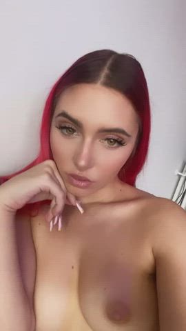Redhead Small Tits Tits gif