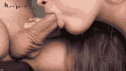 Blowjob Cock Milking Cum In Mouth Cum Swallow gif
