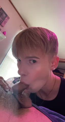 sucking dick before going out with my friends tonight! 😌