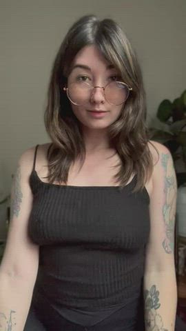 ahegao anime glasses gif