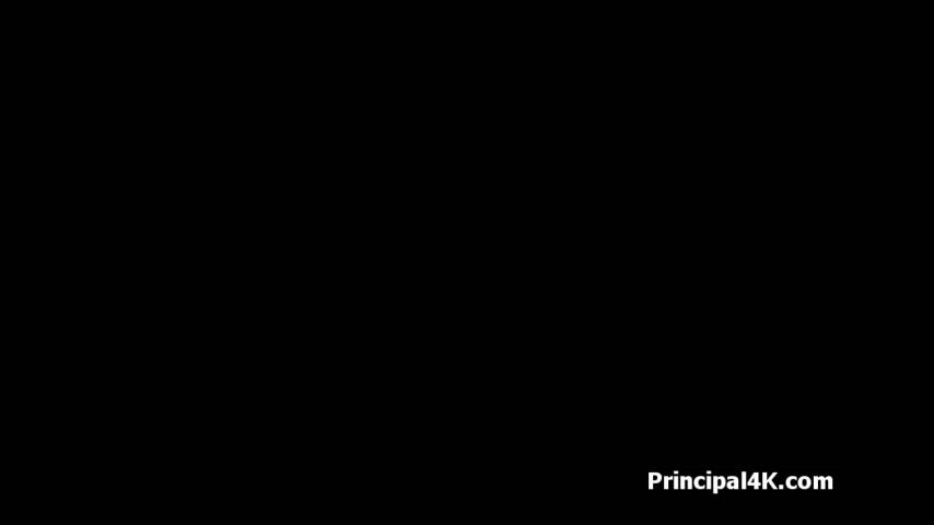 Blonde milf blows principals fat dick