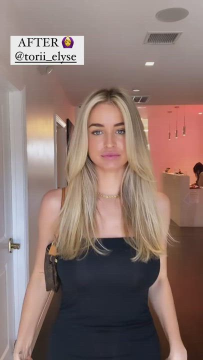 Australian Blonde Model gif