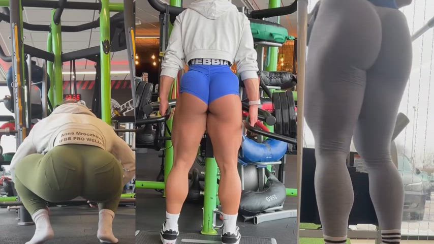 athlete gooning muscles muscular girl workout gif