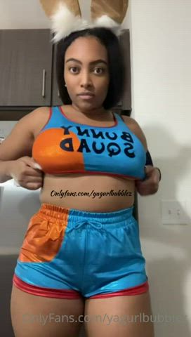 big tits halloween titty drop gif