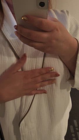 Challenge complete: show what's under your clothes (bathrobe)