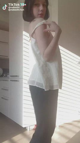 Natural Tits Nude TikTok gif