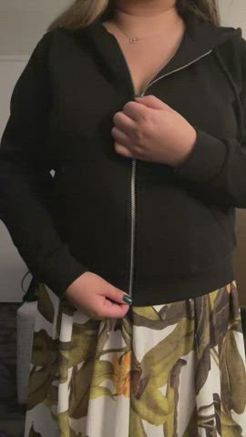 Letting my tits out