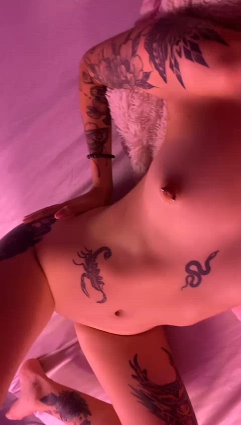 blonde boobs cute latina lingerie natural tits public pussy tattoo gif