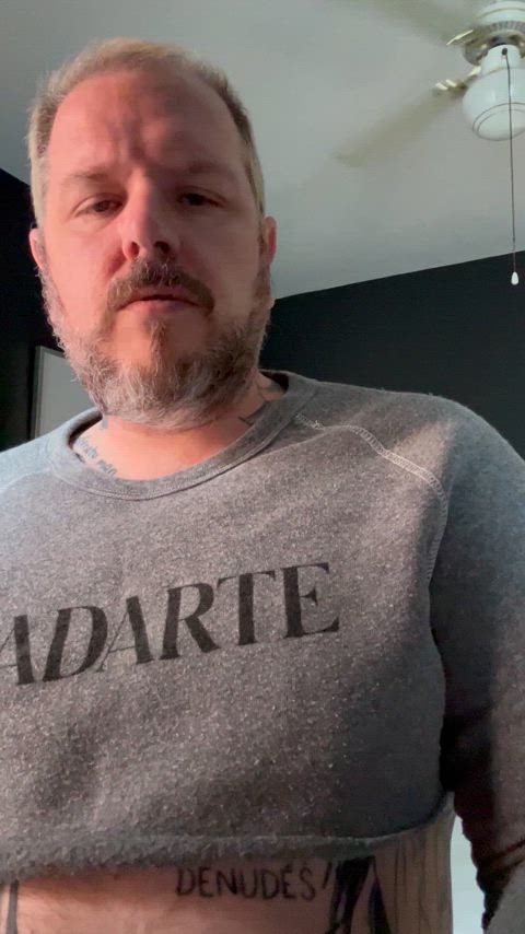 amateur bear chest daddy hairy chest muscles nipple onlyfans tattooed gif