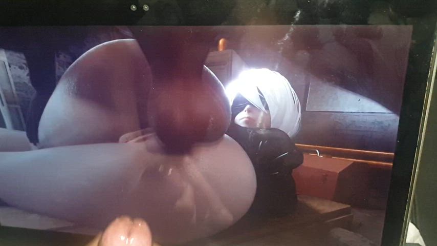 2B getting her juicy ass drilled (NieR Automata Cum Tribute SoP)