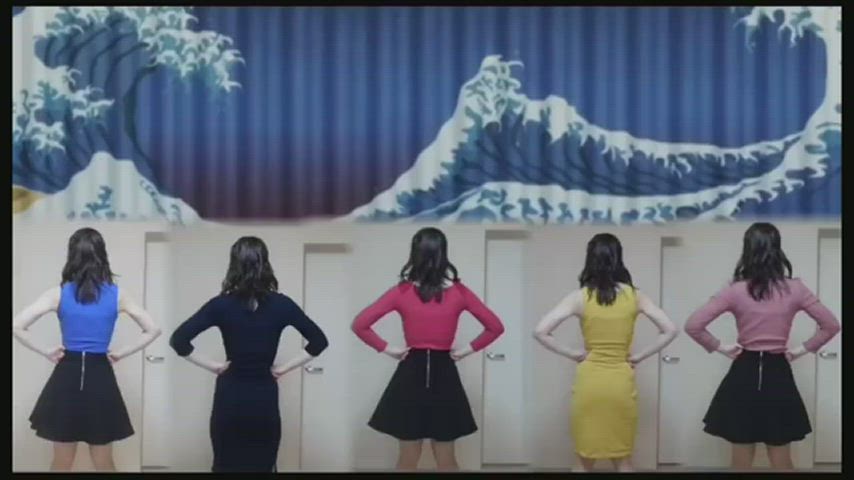 big tits dancing hips japanese gif