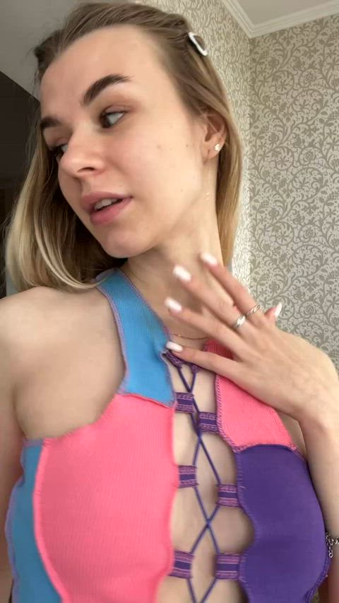 cute teen tits gif