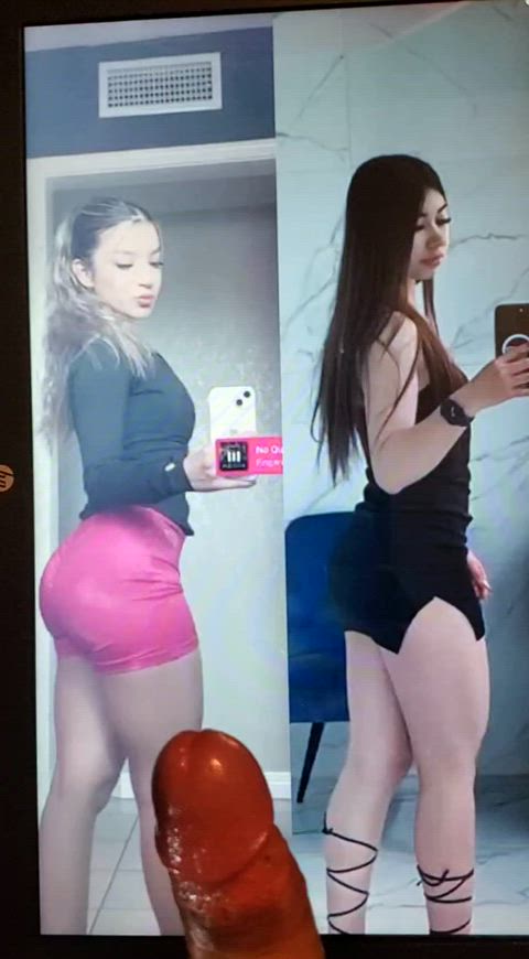 big dick cockslap cum cumshot double cumshot jerk off latina masturbating tribbing