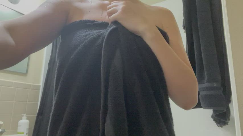 fresh out of the shower reveal!