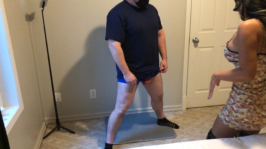 Hard ballbusting by goddess Aaliyah. She figured my balls belong in my throat and