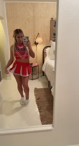 Off to cheer practice