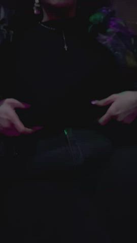 Being a slut at a club while no one is looking 🍒