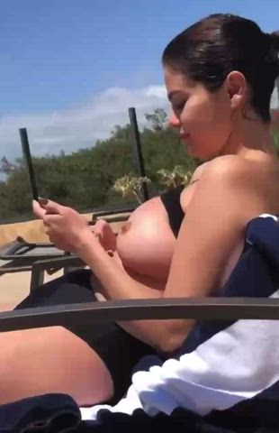 boobs celebrity selena gomez gif