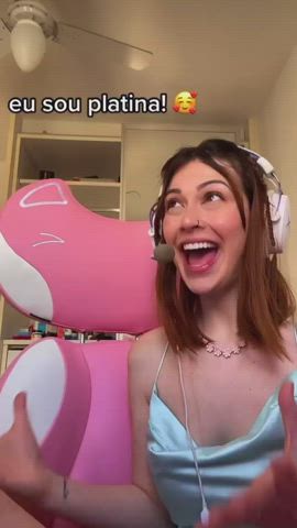 gamer girl small tits twink gif