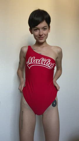 Alt Pale Pussy Short Hair Skinny Small Tits Tattoo Thighs Tits gif
