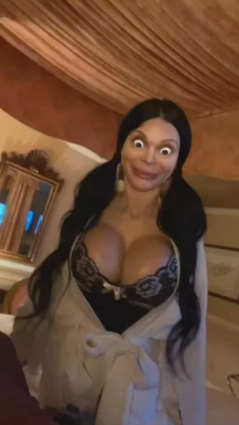 bouncing tits fake tits huge tits irish shaking swedish gif