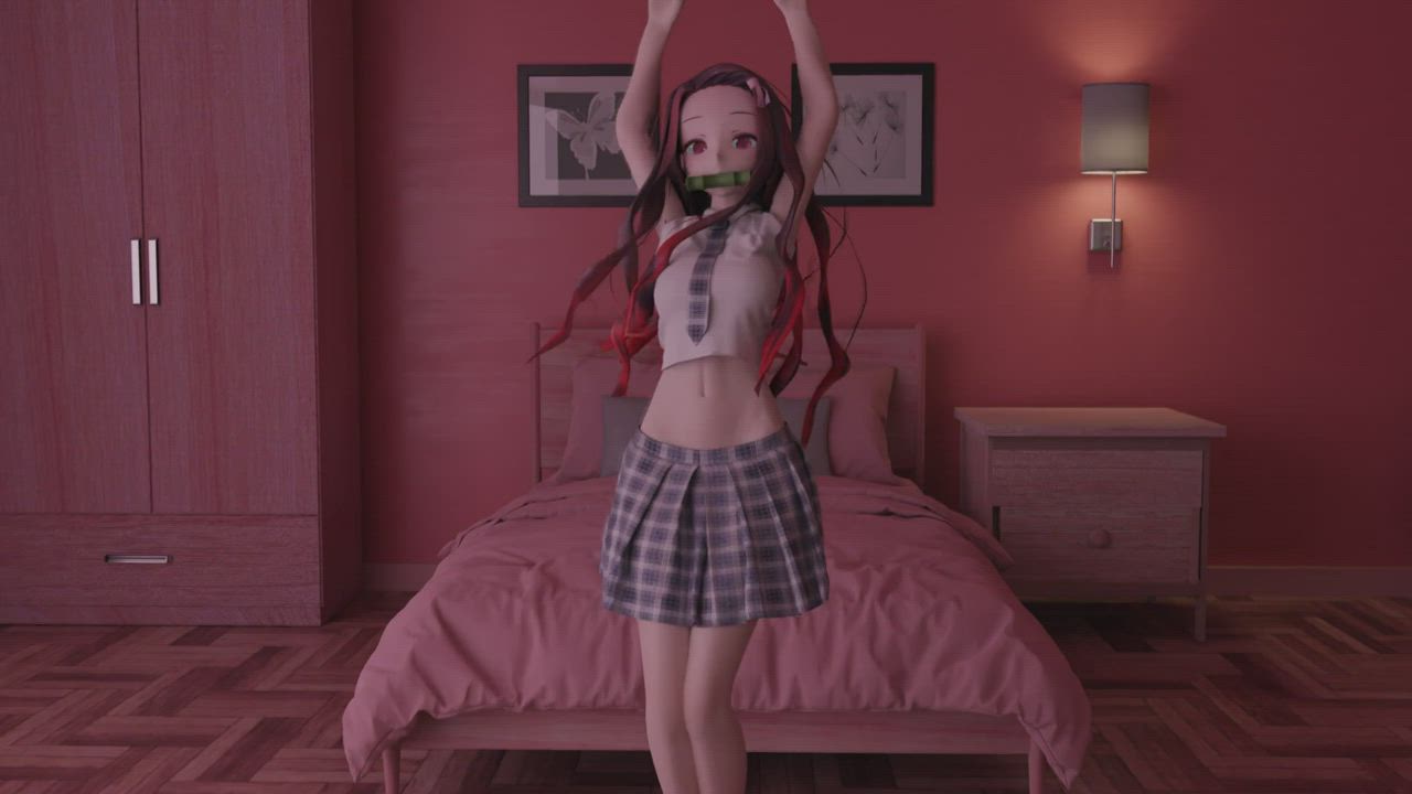 A Kamado Nezuko animation I found on SankakuComplex part 2