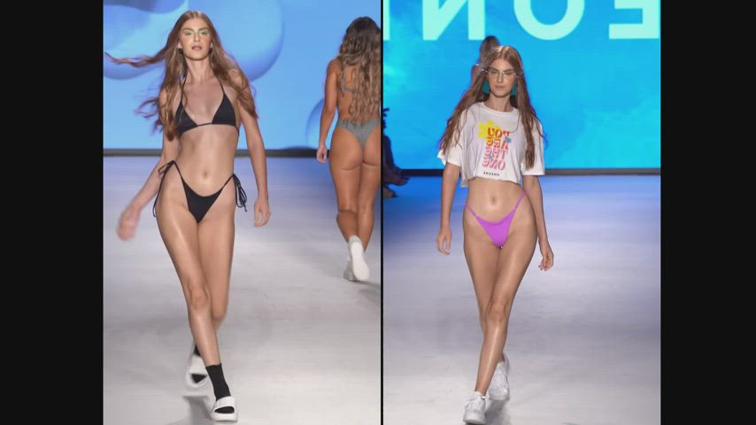babe bikini cumshot handjob model petite redhead split screen porn gif