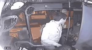 Thief trapped