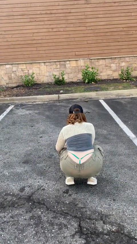 clothed curvy cute hourglass thick thong tiktok underwear wedgie r/tiktits gif