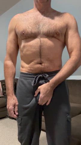 Testing out my new sweatpants. Do you like them?