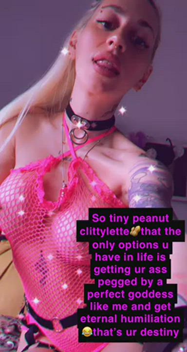 U got 2 options clitty peanut😂🥜