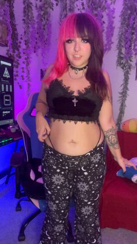 big tits boobs nipple piercing onlyfans pierced teen gif