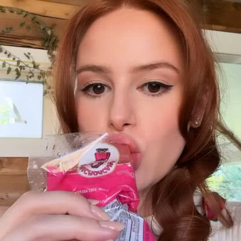 sucking madelaine petsch redhead sfw gif