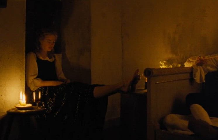 celebrity emma stone feet female gif