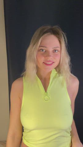 Blonde Natural Tits Tits gif