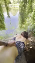 Outdoor doggy with a heavy load to the face…. What a lunch break that was! [FM]