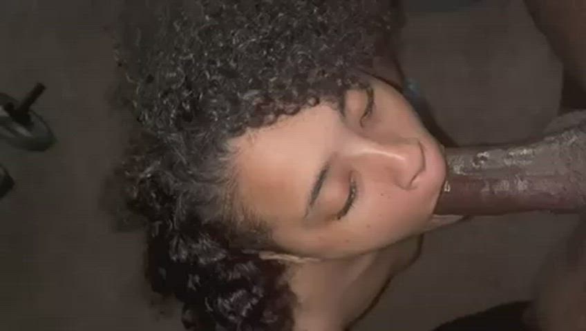bbc blowjob ebony nsfw pov sucking gif