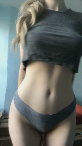 blowjob pink tits underboob white girl gif