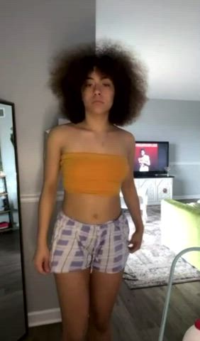 Ass Boobs Booty Bouncing Bouncing Tits Cute Ebony Petite Pretty gif
