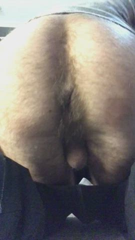 butt plug gay hairy solo gif