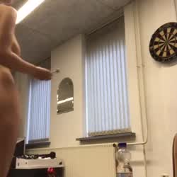 Big Tits Nude Ponytail Public gif