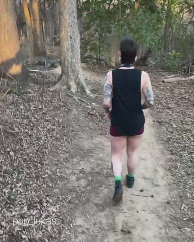 Teasing you on our hike.. what would you do next?