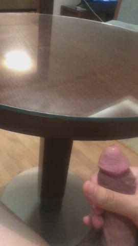 Emptying my bladder all over the table