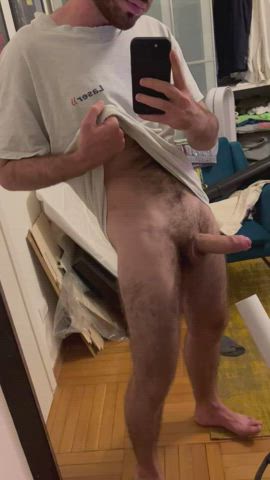 cock hairy uncut gif