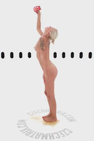 Blonde NSFW Tattoo gif